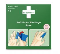 Snogg Cederroth Soft Foam Bandage Blauw 6 cm x 4,5 m 1 stuk
