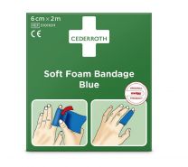Snogg Cederroth Soft Foam Bandage Blauw 6cm x 2m 1 stuk