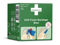 Snogg Cederroth Soft Foam Bandage Blauw 6cm x 2m 1 stuk