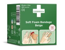 Snogg Cederroth Soft Foam Bandage Beige 6cm x 2m 1 stuk