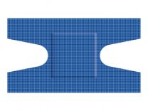 Detectaplast Superstretch Elastische Blauwe Kneukelpleister 68 x 38 mm - 50 stuks